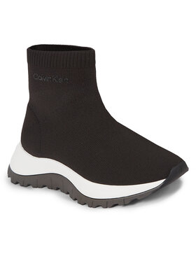 Calvin Klein Calvin Klein Сникърси 2 Piece Sole Runner Sock Boot HW0HW01641 Черен