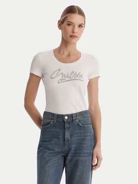 Guess Guess T-Shirt W6RI24 J1314 Bílá Regular Fit