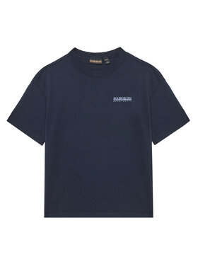 Napapijri Napapijri Тишърт S-Ahr NP0A88ZO D Тъмносин Regular Fit