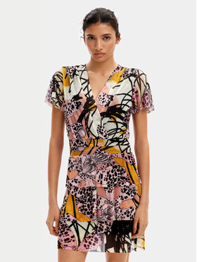 Desigual Desigual Letné šaty MONSIEUR CHRISTIAN LACROIX Cadiz 24SWVK52 Farebná Regular Fit