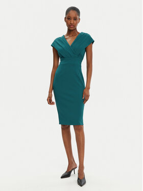 Rinascimento Rinascimento Sukienka koktajlowa CFC0122760003 Zielony Regular Fit