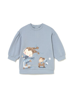 Mayoral Mayoral Трикотажна сукня 2921 Голубий Regular Fit