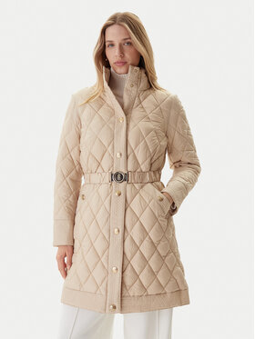 Fracomina Fracomina Übergangsmantel FR25WC3004O45301 Beige Regular Fit