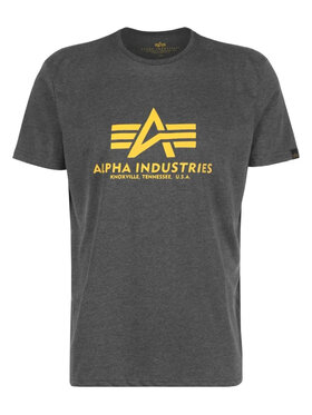 Alpha Industries Alpha Industries T-Shirt AI.100501-315-4XL Szary Basic Fit