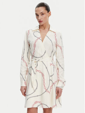Tommy Hilfiger Tommy Hilfiger Rochie cocktail WW0WW44664 Alb Regular Fit