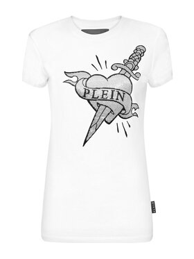 PHILIPP PLEIN PHILIPP PLEIN T-shirt 9533 Bianco Skin Tight Fit