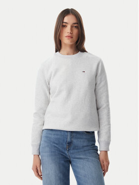 Tommy Jeans Tommy Jeans Суитшърт Flag DW0DW19959 Светлосив Regular Fit