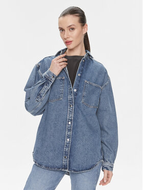 Samsøe Samsøe Samsøe Samsøe Teksasärk Eleanor F23400135 Sinine Relaxed Fit