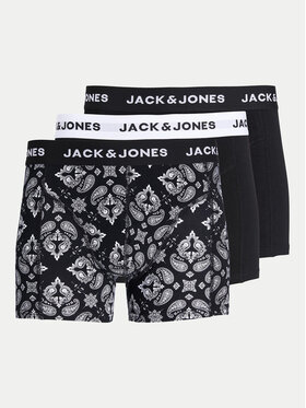 Jack&Jones Jack&Jones Súprava 3 kusov boxeriek Paris 12259575 Čierna