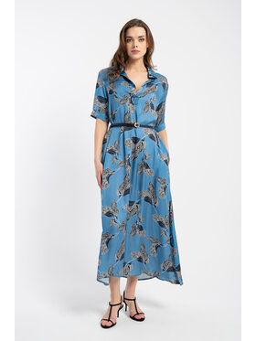 CLICK CLICK Sukienka codzienna 60-6130 Niebieski Relaxed Fit