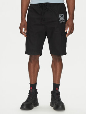 HUGO HUGO Szorty sportowe Garlio 50542795 Czarny Regular Fit
