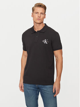 Calvin Klein Jeans Calvin Klein Jeans Polo Monologo J30J325664 Μαύρο Regular Fit