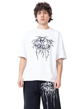 Mercur Mercur T-Shirt Metal Biały Comfortable Fit