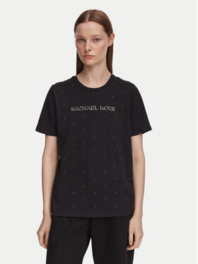 MICHAEL Michael Kors MICHAEL Michael Kors T-shirt MT6524Y97J Crna Regular Fit