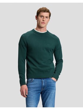 Lee Lee Sweter RAGLAN SWEATER Zielony Regular Fit