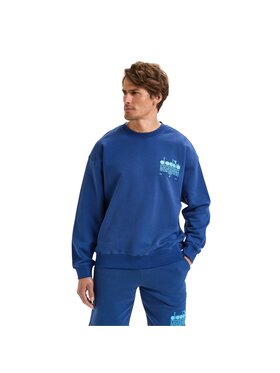 Diadora Diadora Bluza SWEATSHIRT CREW MANIFESTO Niebieski Basic Fit
