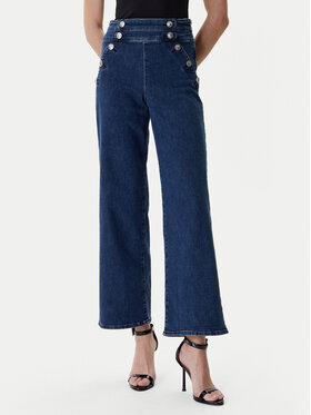 Guess Guess Jeansy W6RA3R D0910 Tmavomodrá Wide Leg