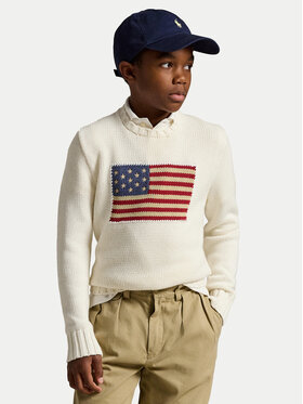 Polo Ralph Lauren Polo Ralph Lauren Sweter 323668285006 Biały Regular Fit