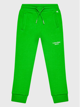 Calvin Klein Jeans Calvin Klein Jeans Pantaloni trening IB0IB01282 Verde Regular Fit