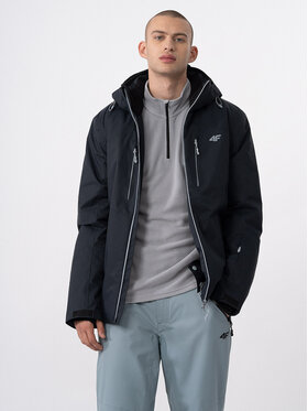 4F 4F Slidinėjimo striukė 4FAW23TTJAM284 Juoda Regular Fit