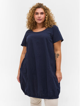 Zizzi Zizzi Hétköznapi ruha J80000L Sötétkék Loose Fit