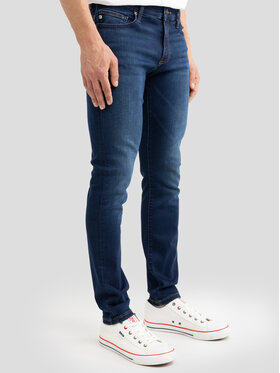 BIG STAR BIG STAR Jeansy DERIC Granatowy Skinny Fit
