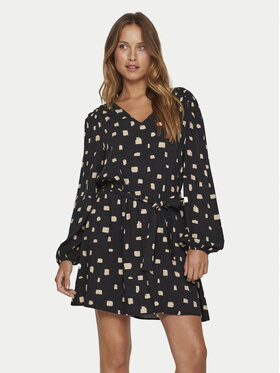 Vila Vila Kleid für den Alltag Lana 14095666 Schwarz Regular Fit