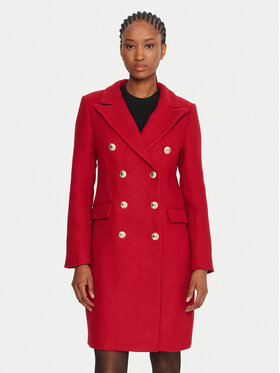 Rinascimento Rinascimento Płaszcz wełniany CFC0126209003 Czerwony Regular Fit