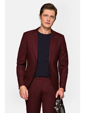 Lancerto Lancerto Garnitur Rosewood Bordowy Regular Fit