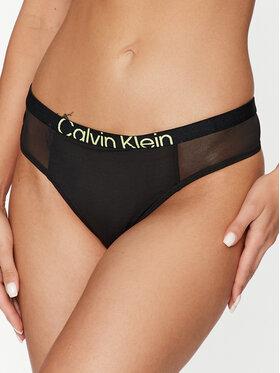 Calvin Klein Underwear Calvin Klein Underwear Stringi 000QF7396E Czarny
