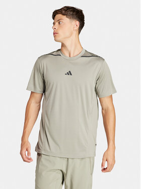 adidas adidas Koszulka techniczna Designed for Training Adistrong IS3838 Zielony Slim Fit