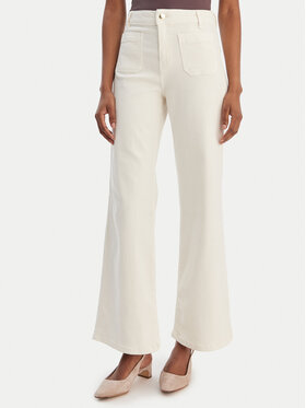 Marella Marella Stoffhose Baschi 2615131251 Écru Regular Fit