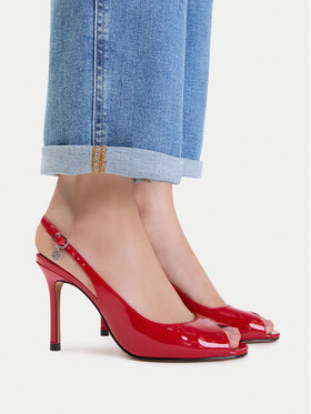 Nine West Nine West Сандали EO-TS6376-01 Тъмночервен