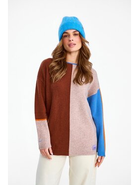 NAOKO NAOKO Sweter Calm Breeze Brązowy Regular Fit