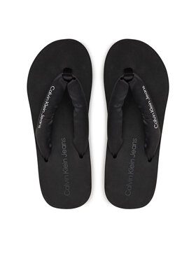 Calvin Klein Jeans Calvin Klein Jeans Джапанки Beach Wedge Sandal Padded Ny YW0YW01397 Черен