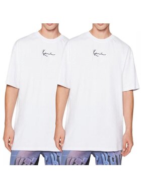 Karl Kani Karl Kani Tričko SMALL SIGNATURE 2 PACK ESSENTIAL TEE Biela Regular Fit