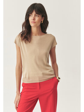 TATUUM Tatuum Sweter MOLLIA Beżowy Classic Fit