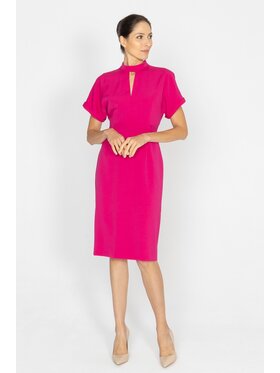Deni Cler Milano Deni Cler Milano Sukienka koktajlowa W-DC-3399-D5-N5-33-1 Różowy Regular Fit