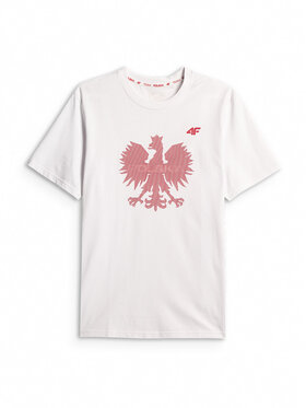 4F 4F T-Shirt TEAMWEAR Biały Regular Fit