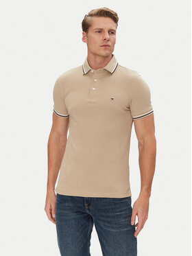 Tommy Hilfiger Tommy Hilfiger Tricou polo Seasonal MW0MW39993 Bej Slim Fit