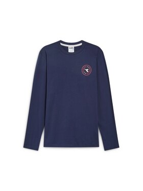 Diadora Diadora T-Shirt T-SHIRT LS ESS. SPORTS Granatowy Regular Fit