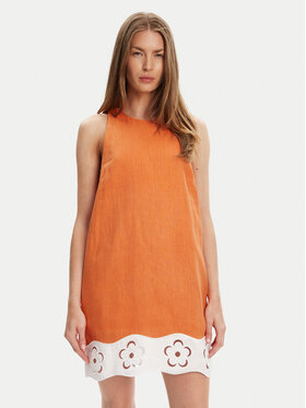 STAUD STAUD Letné šaty Mika R25S2282LN Oranžová Regular Fit