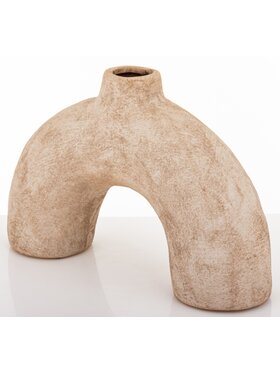 MIAhome MIAhome Wazon ceramiczny 25x36,5x710,5 cm CAXITTA łuk duży Brązowy