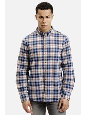 Cross Jeans Cross Jeans Koszula 35615-014 Niebieski Regular Fit