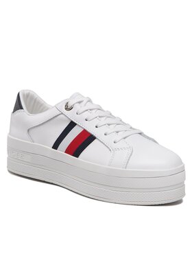 Tommy Hilfiger Tommy Hilfiger Superge Th Webbing Flatform Cupsole FW0FW06731 Bela