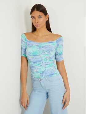 Guess Guess Top 164435 Niebieski Classic Fit