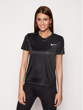 Nike Nike Koszulka techniczna Miler AJ8121 Czarny Regular Fit