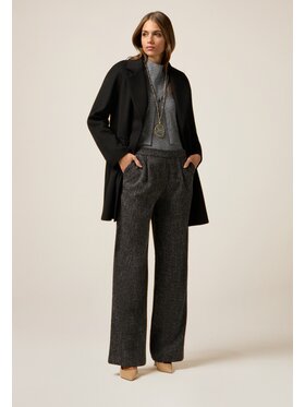 Oltre Oltre Spodnie materiałowe P014R109071N033 Szary Baggy Fit