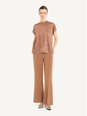 KMX KMX Spodnie materiałowe 809310001 Beżowy Flare Fit