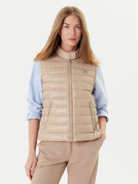 Tommy Hilfiger Tommy Hilfiger Bezrękawnik WW0WW45499 Beżowy Regular Fit